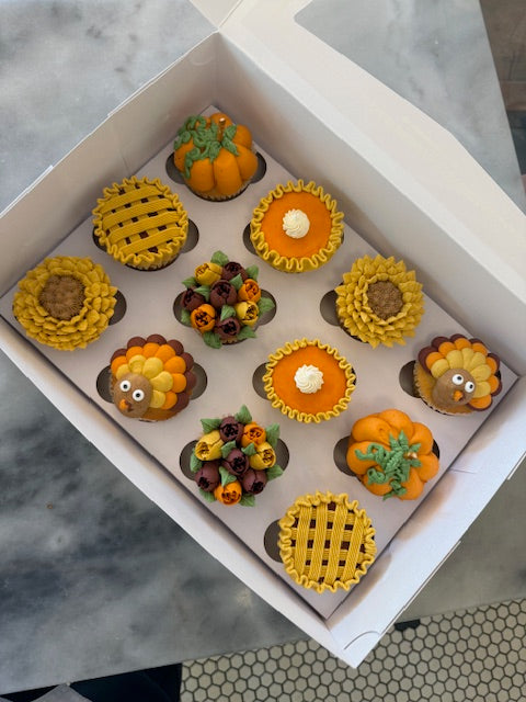 Fall Cupcake Gift Box