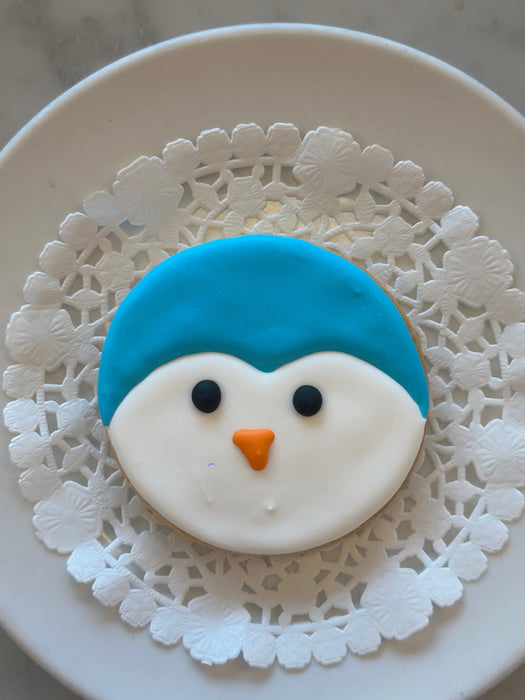 Penguin Decorated Sugar Cookie