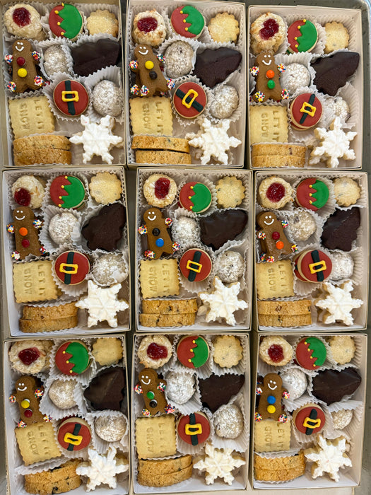 Box of Mini Christmas Cookies