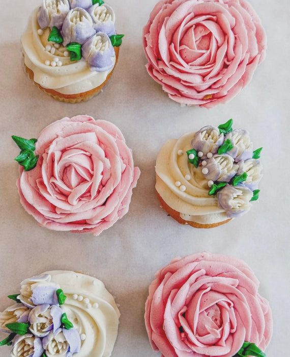 Garden Box Dozen Floral Deluxe Cupcake Collection