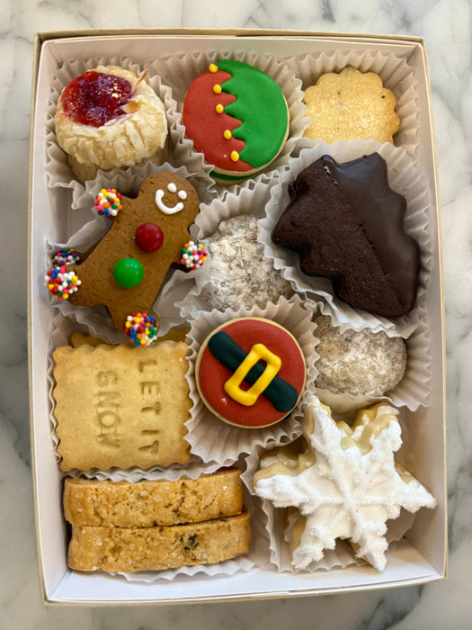Box of Mini Christmas Cookies