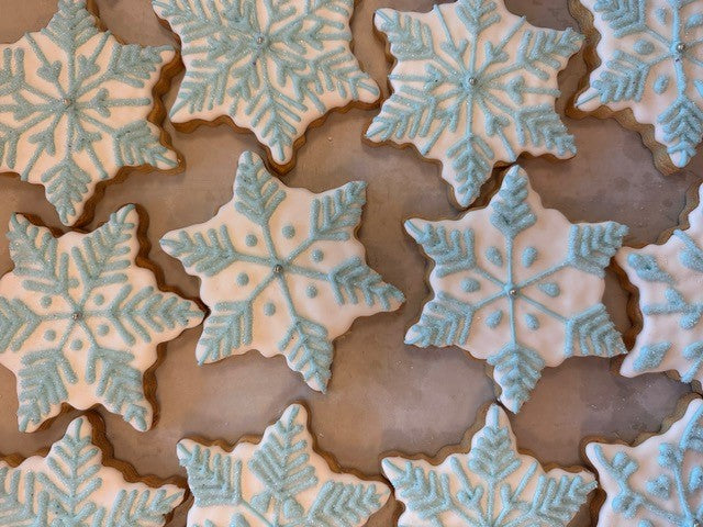 Snowflake Decorated Sugar Cookie