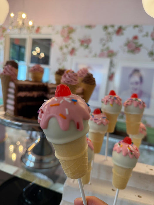 Ice-cream theme Cake Pops (1 Dozen)