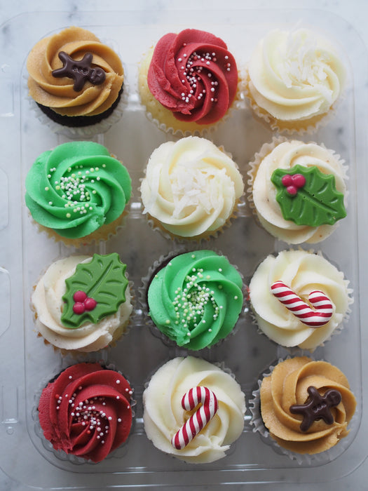 12-Pack of Mini Holiday Cupcakes
