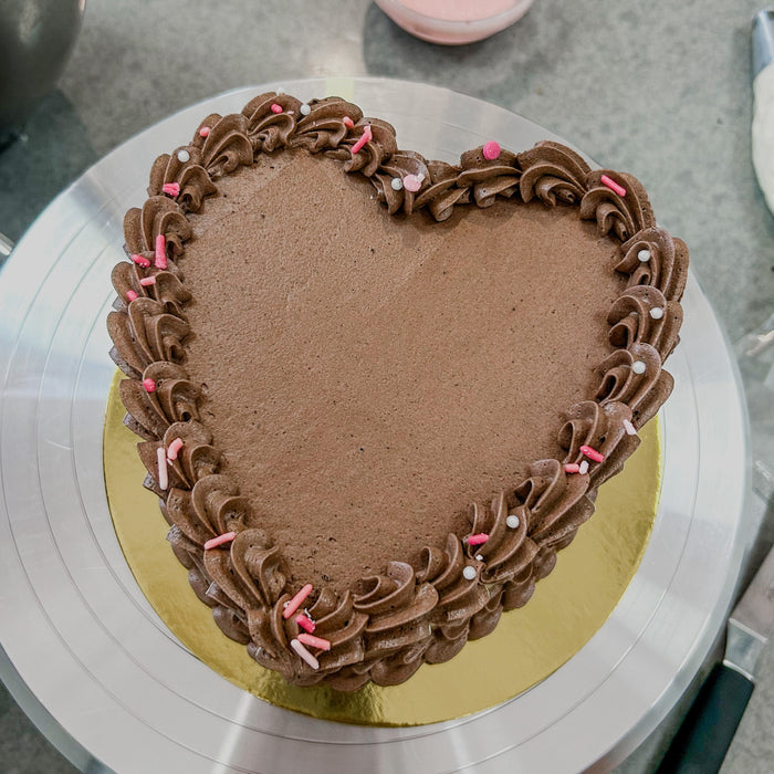 Heart Shaped Chocolate Cake