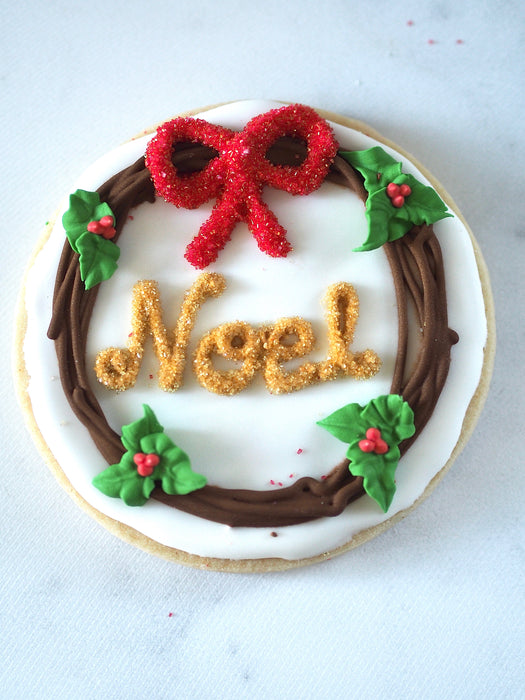 Noel Wreath Cookie - Preorder