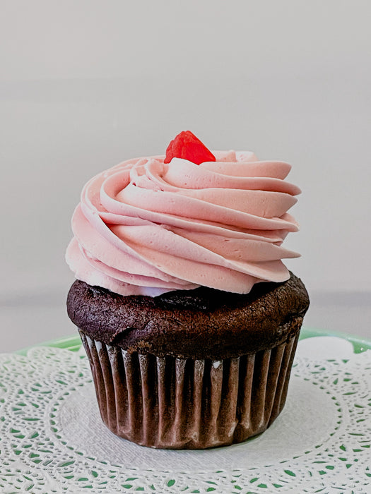 Chocolate-Raspberry Cupcake