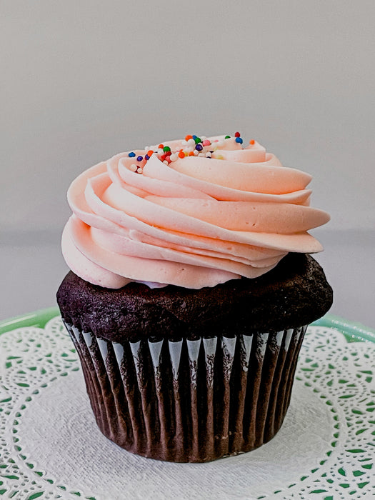 Chocolate-Vanilla Cupcake